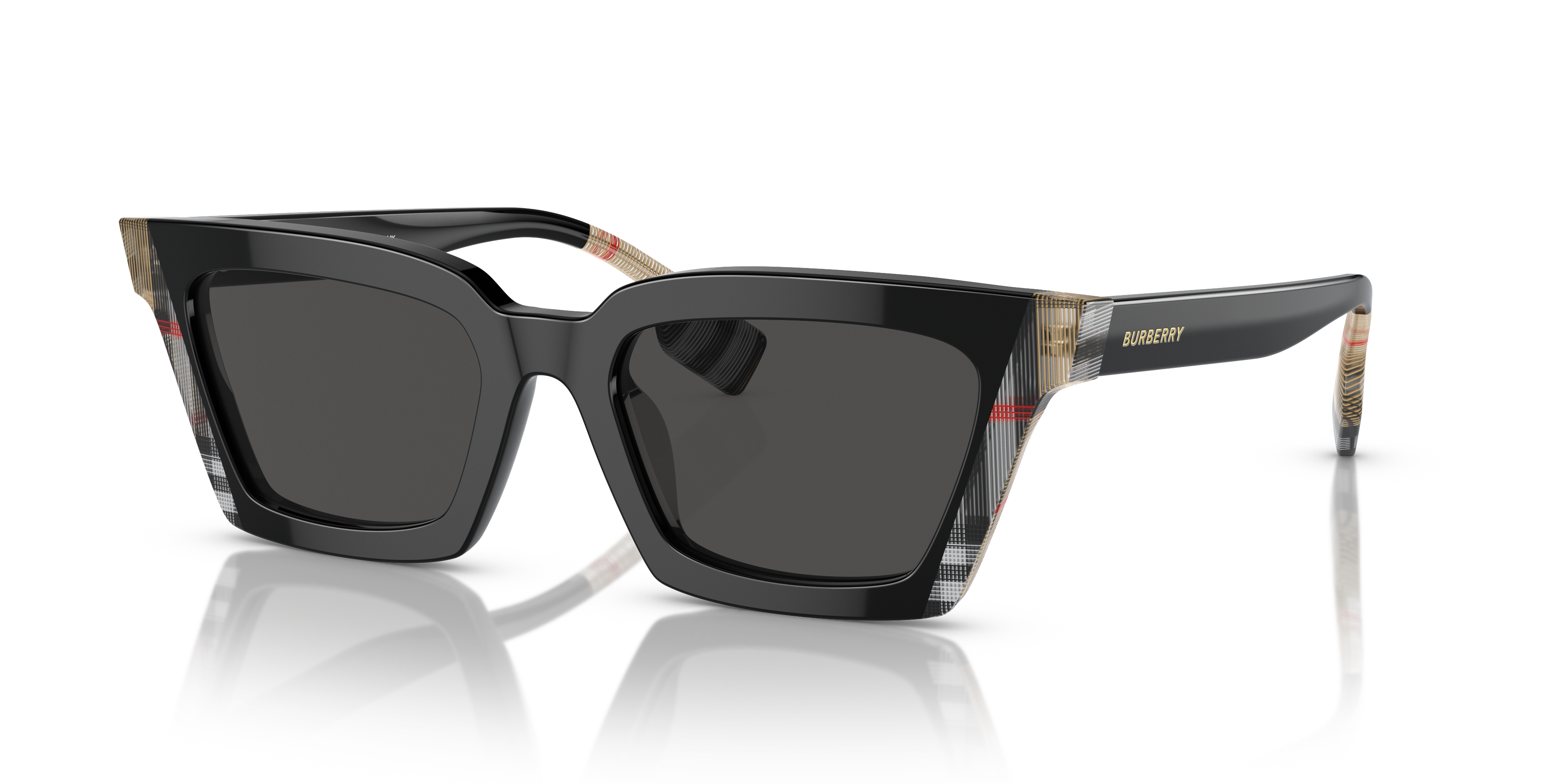 Burberry 4291 3001/G Black Gray Silver Gold Shield Sunglasses | eBay